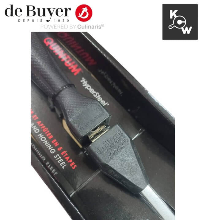 แท่งลับมีดควอนตัม พร้อมหินลับมีดในตัว de buyer 4291.00 ขนาด 45 ซม.
